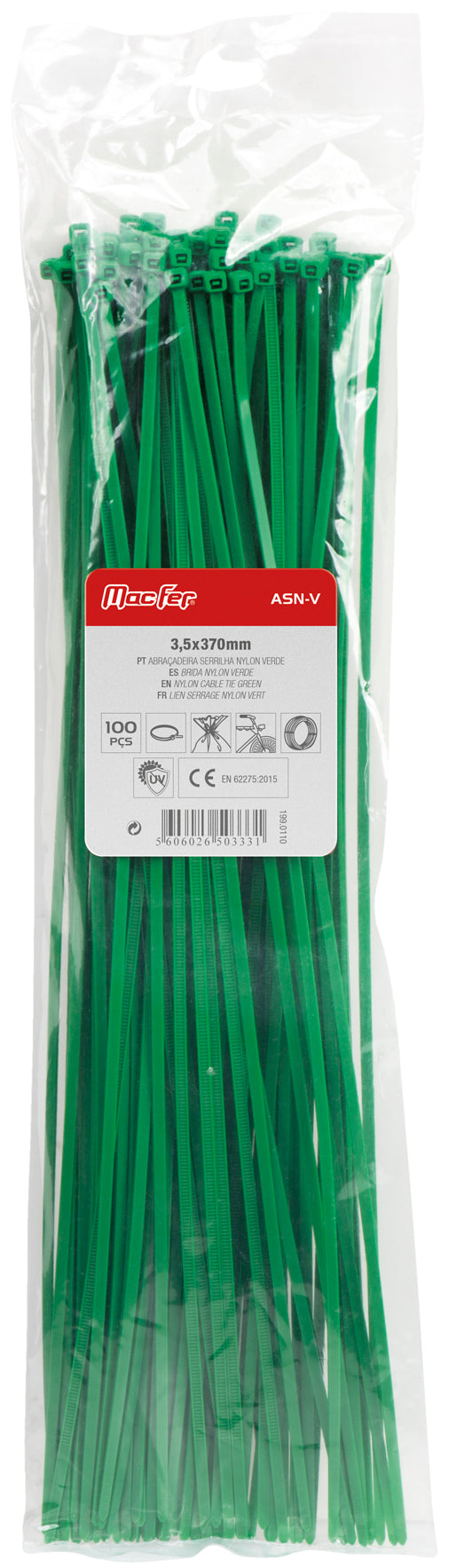 Abraçadeira Serrilha Nylon Macfer (ASN-V)