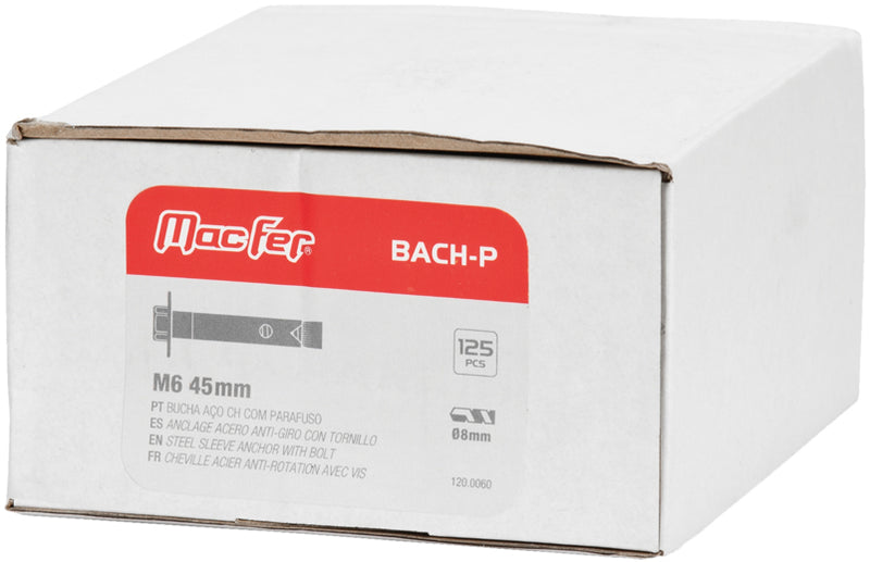 Bucha Aço CH com Parafuso Macfer (BACH-P)