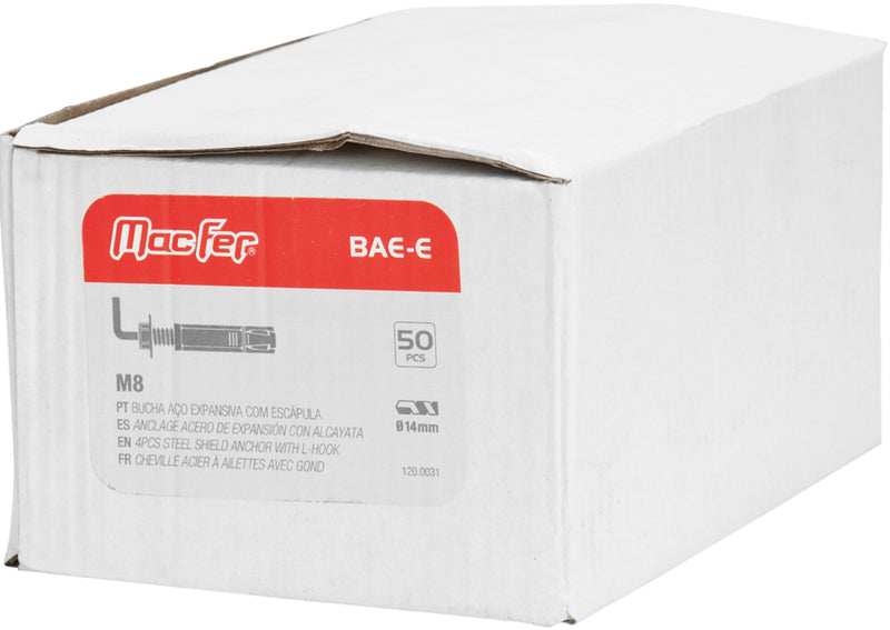 Bucha Aço Expansiva com Escápula Macfer (BAE-E)