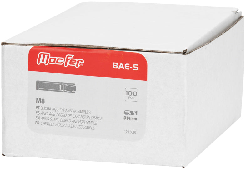 Bucha Aço Expansiva Simples Macfer (BAE-S)