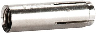 Anclaje de expansión hembra Macfer (BAPA4) de acero inoxidable AISI316