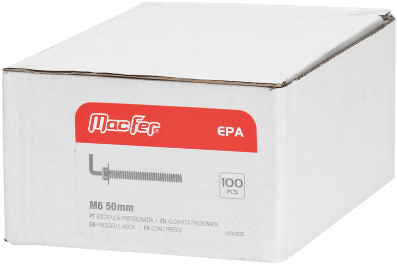 Macfer (EPA) Pressed Screw Hook