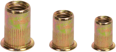 Tuerca remachable de acero de cabeza plana Macfer (PRST-CP)