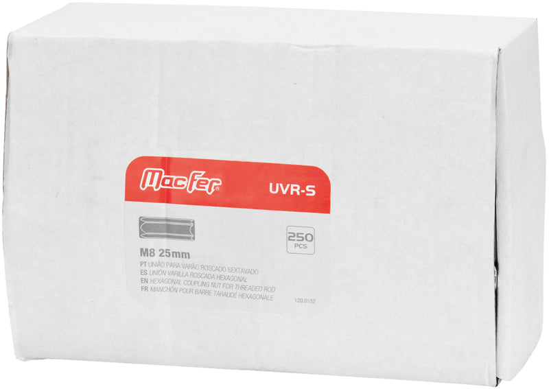 Acoplador de varilla roscada hexagonal Macfer (UVR-S)