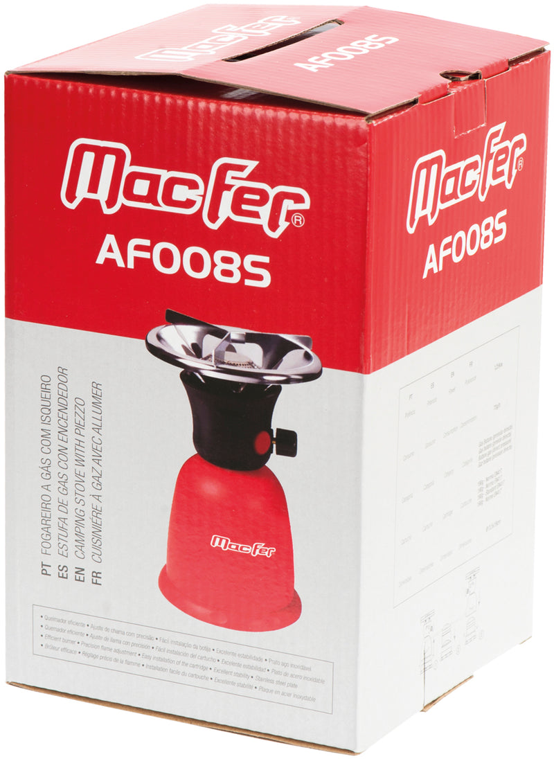 Estufa de gas Macfer (AF008S) con encendedor