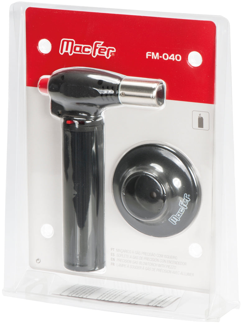 Soplete de gas de precisión Macfer (FM-040) con encendedor