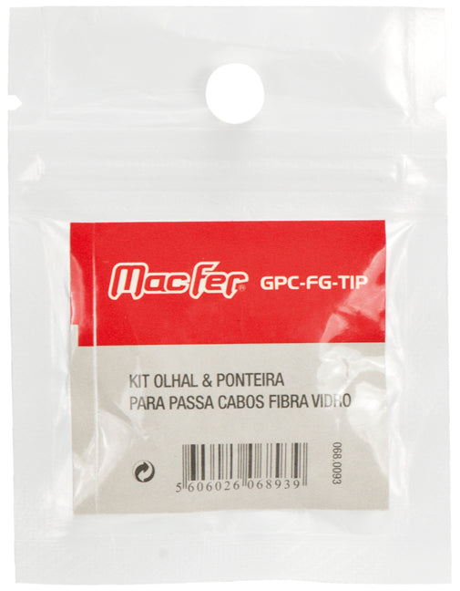 Kit de ojo y punta Macfer (GPC-FG-TIP) para varillas pasacables de fibra de vidrio