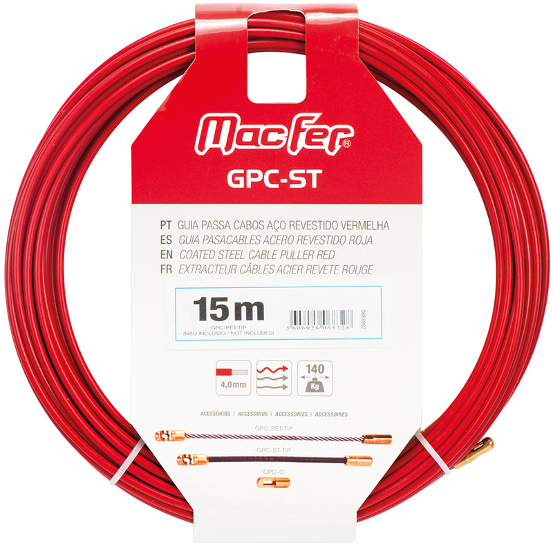 Guía pasacables de acero recubierto Macfer (GPC-ST)