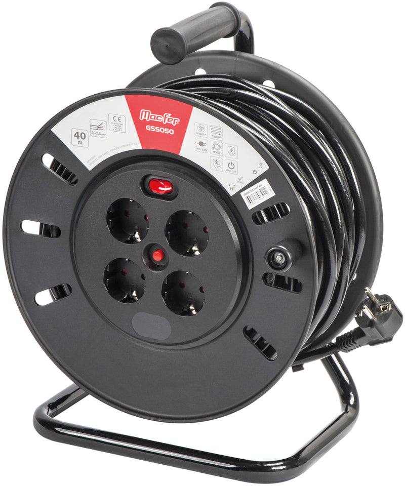 Cable alargador con carrete Macfer (GSS050)