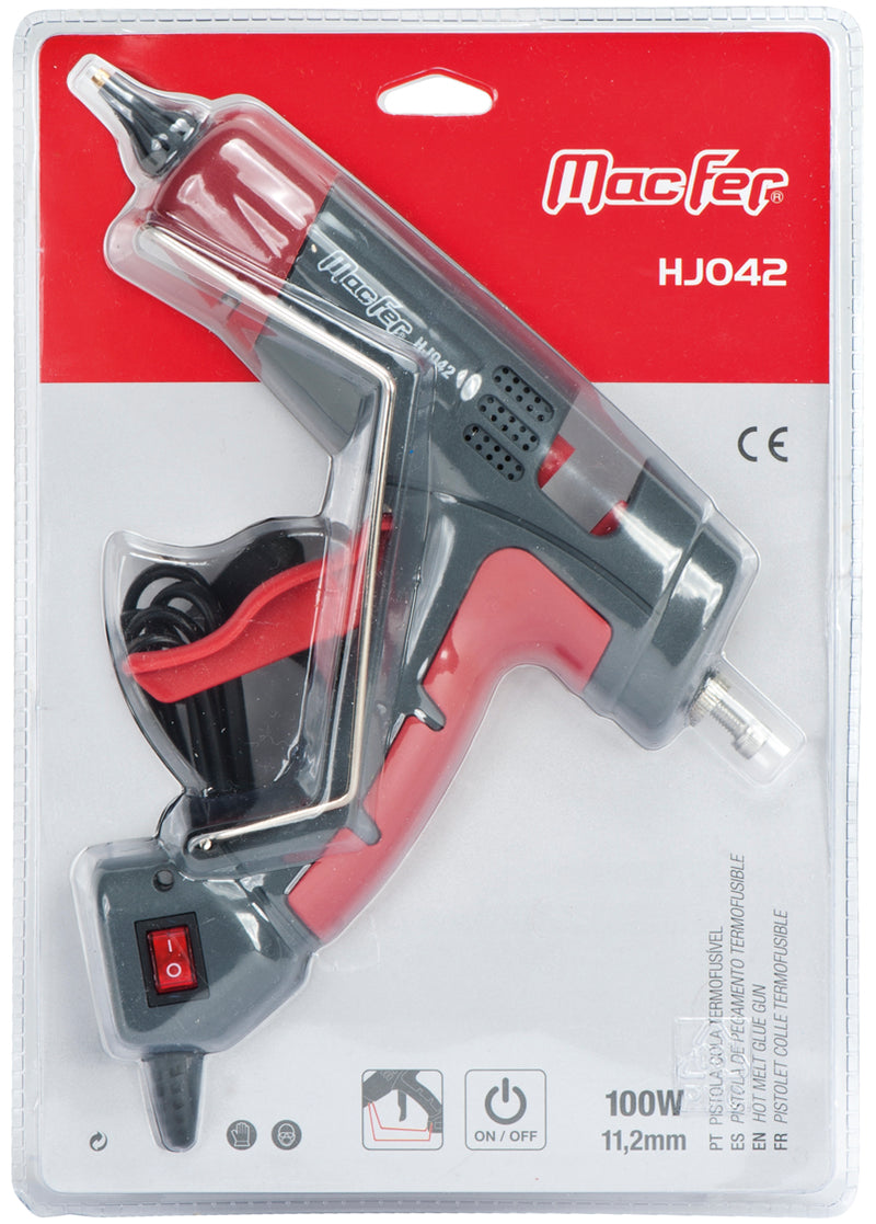 Pistola de pegamento termofusible Macfer (HJ042)