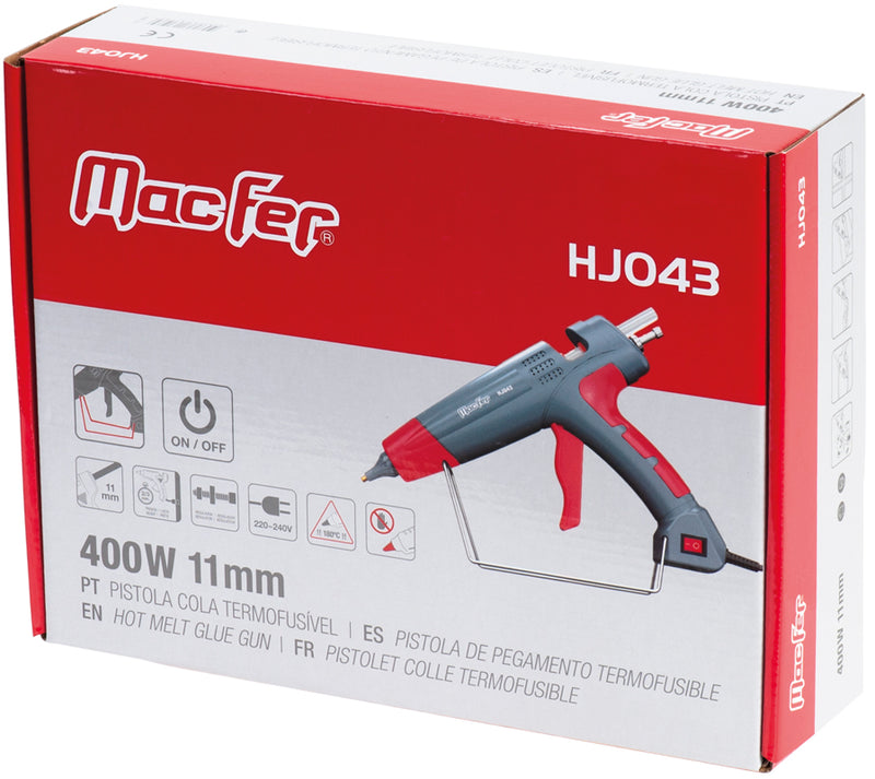 Pistola de pegamento termofusible Macfer (HJ043)