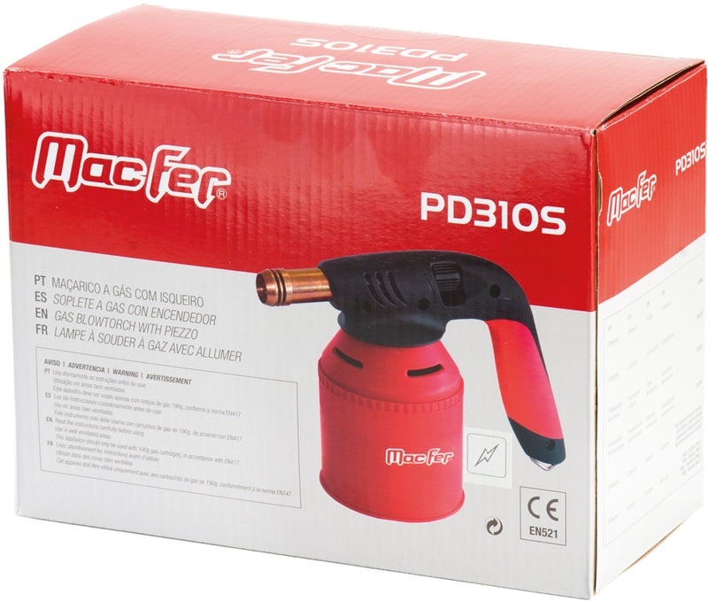 Maçarico a Gás com Isqueiro Macfer (PD310S)