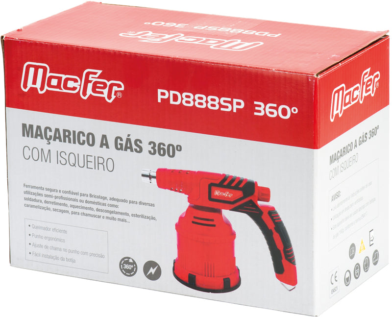 Soplete de gas Macfer (PD888SP) con encendedor