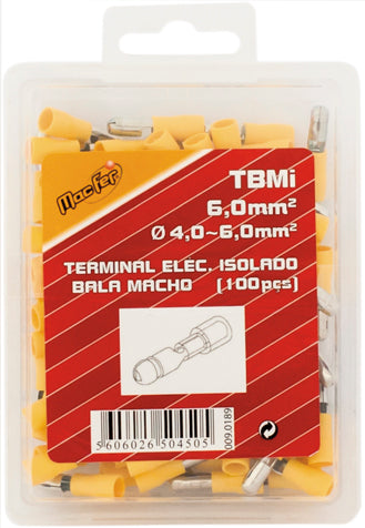 Macfer (TBMi) Insulated Male Bullet Cable Terminal