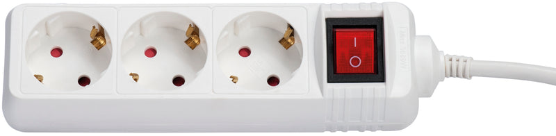 Regleta Macfer (YL-2117) con interruptor y 3 tomas