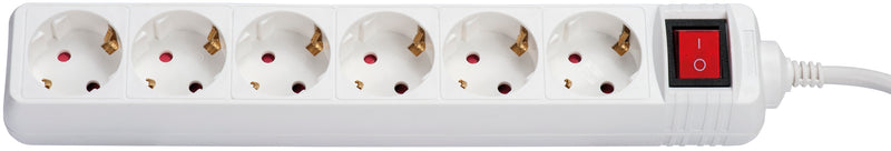 Regleta de 6 enchufes con interruptor Macfer (YL-2120)