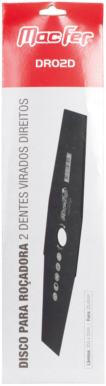 Cuchilla para desbrozadora Macfer (DR02D) de 2 dientes rectos