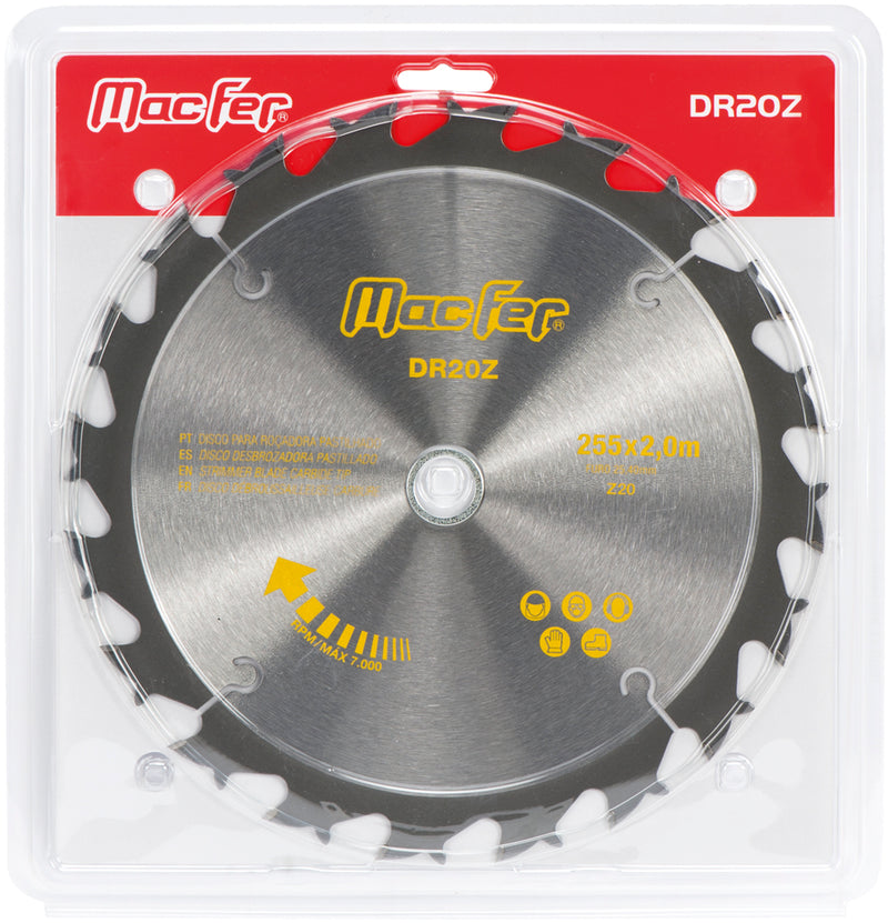 Macfer (DR20Z) Carbide-Tipped Brush Cutter Blade