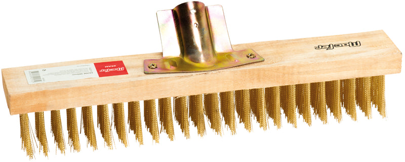 Macfer (EEAM) Steel Road Brush with Wooden Handle