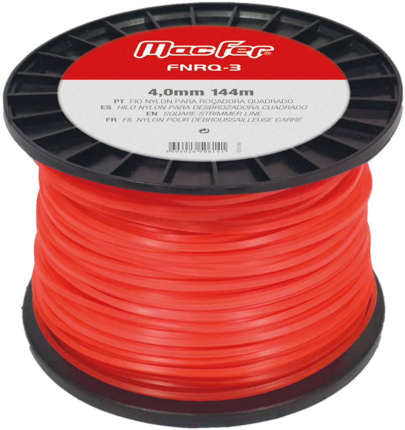 Fio Nylon para Roçadora Quadrado Macfer (FNRQ-3)