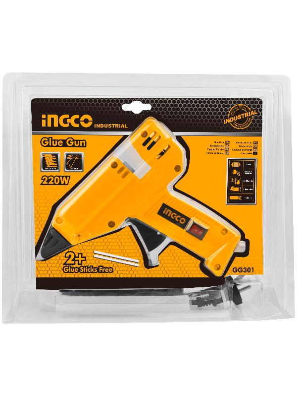 Pistola de pegamento caliente INGCO (GG308) de 220 W