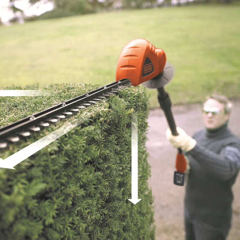Black&Decker (GTC1843L20-QW) 43cm 18V 2.0Ah Cordless Pole Hedge Trimmer