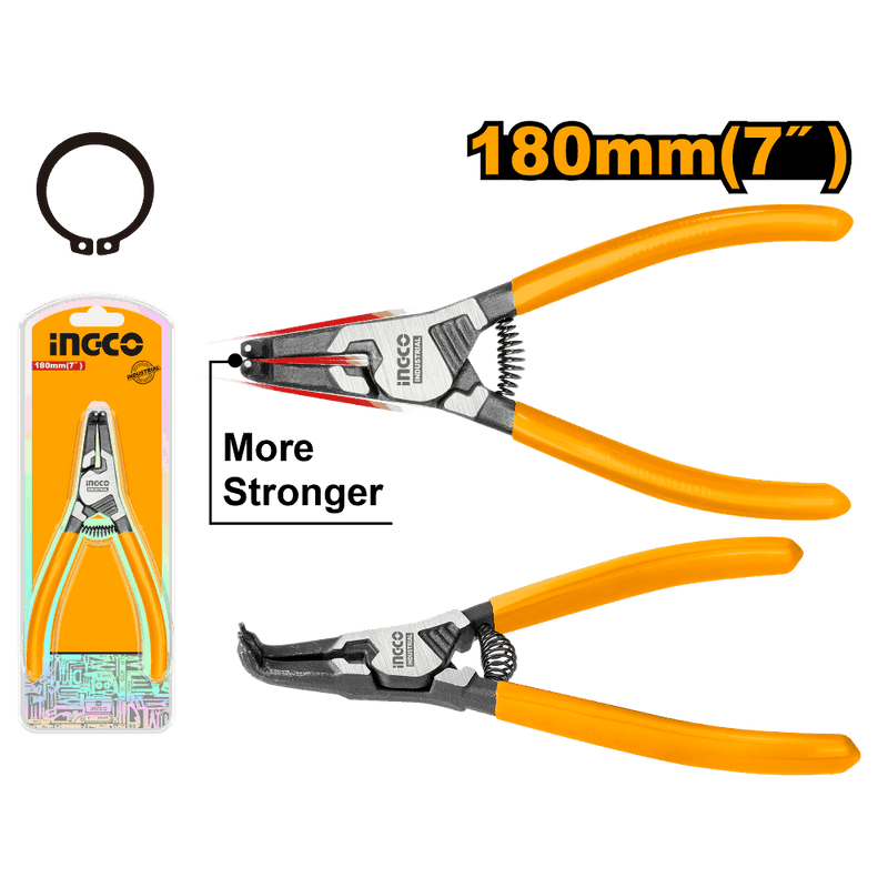 INGCO (HCCP261802) 7" 180mm Curved External Brake Pliers