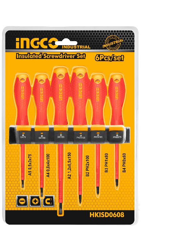 INGCO (HKISD0608) Conjunto Misto de 6 Interruptores Isolados 1000V