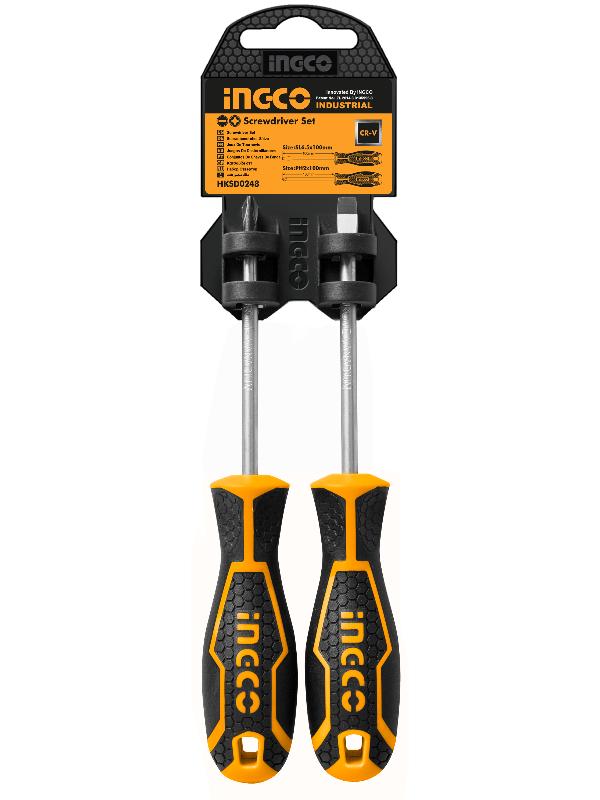 INGCO (HKSD0248) Set Of 2 125mm Wrenches In Blister Pack.