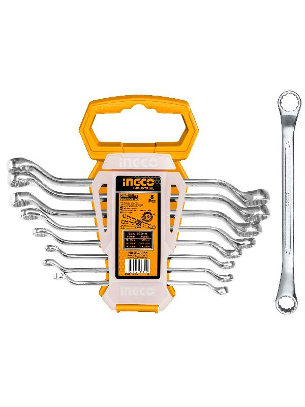 INGCO (HKSPA3088) Set Of 8 6-22mm Swivel Wrenches
