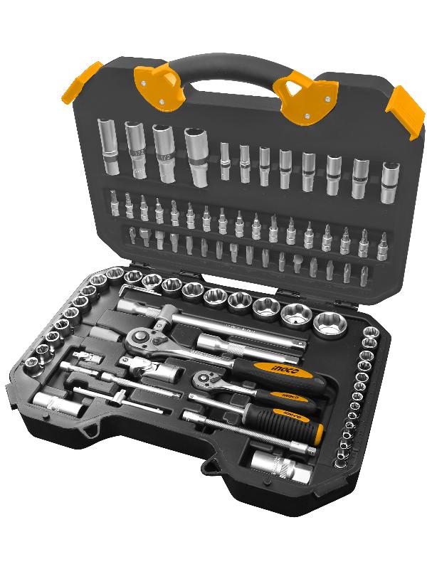 INGCO (HKTS42941) Ratchet Set 1/4" And 1/2" 94 Pieces
