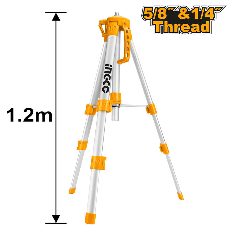 Tripé INGCO (HLLT01152) para nível laser de 1,2 m