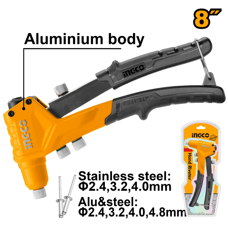 INGCO (HR081) 200mm Pro Riveting Pliers