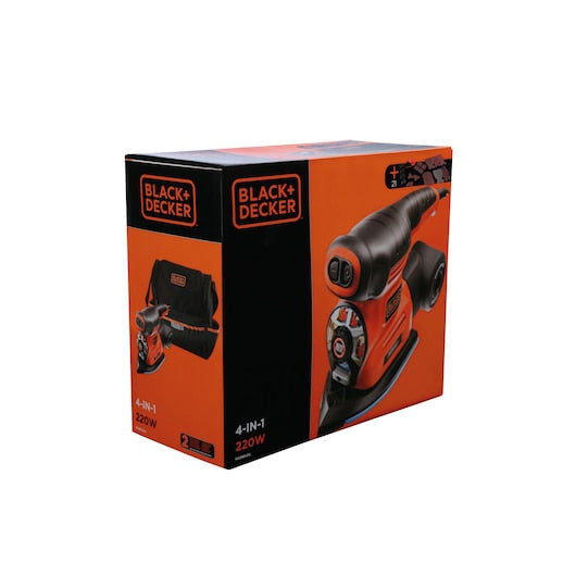 Black&Decker (KA280LSA-QS) 220W 4-in-1 Multisander with 21 accessories and robust storage softbag