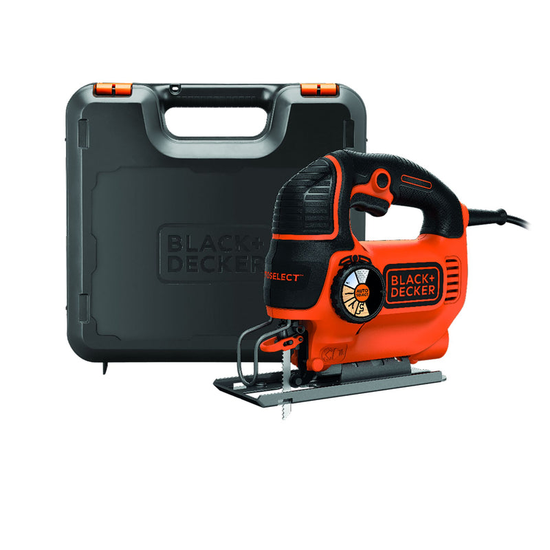 Black&Decker (KS801SEK-QS) 550W AUTOSELECT® Pendulum Jigsaw With Blade and Kit Box
