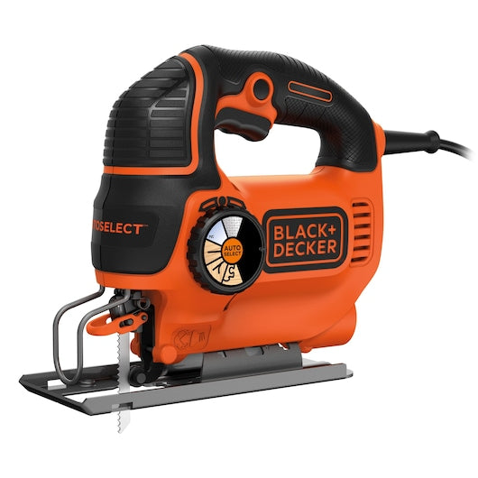 Sierra de calar de péndulo Black&Decker (KS801SEK-QS) AUTOSELECT® de 550 W con hoja y estuche