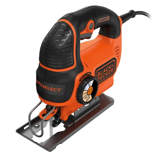 Sierra de calar de péndulo Black&Decker (KS801SEK-QS) AUTOSELECT® de 550 W con hoja y estuche