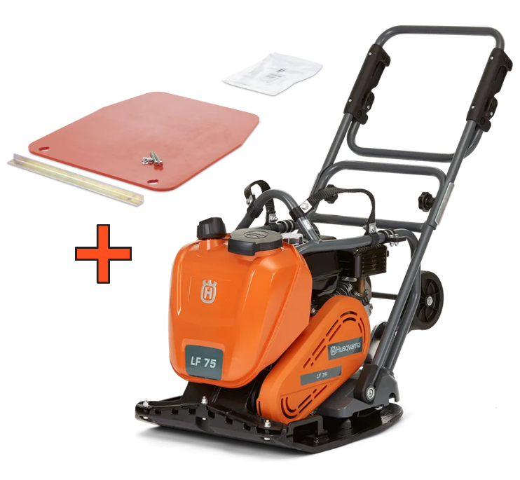 Compactador Husqvarna (LF 75 LAT) + Kit Proteção de Pavimentos