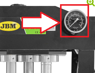 JBM (15047) Gauge For 20ton Shop Press (Ref.53590)