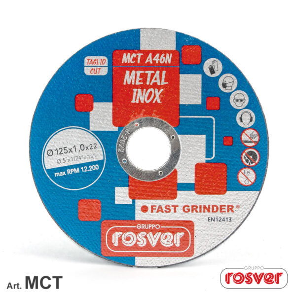 Rosver (MCT) Abrasive Cutting Discs 115x1.0mm (10 pcs)
