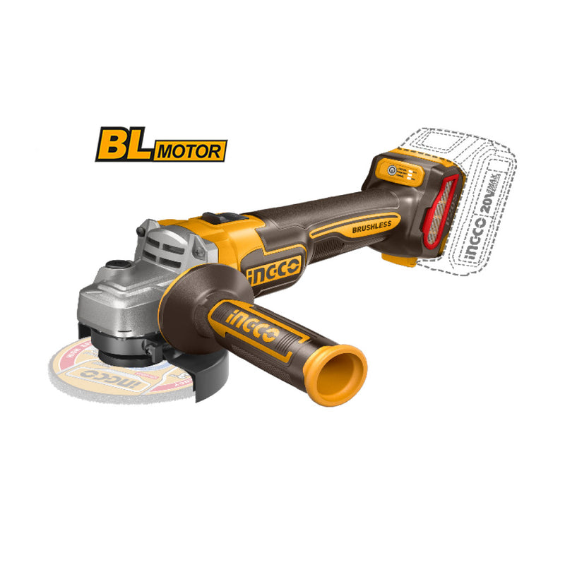 Amoladora angular INGCO (CAGLI21154) 20V sin escobillas 115mm máx. 900W