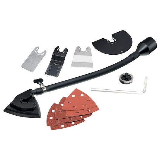 Ferramenta multifuncional oscilante elétrica Black&Decker (MT300KA-QS) de 300 W com 12 acessórios em estojo.