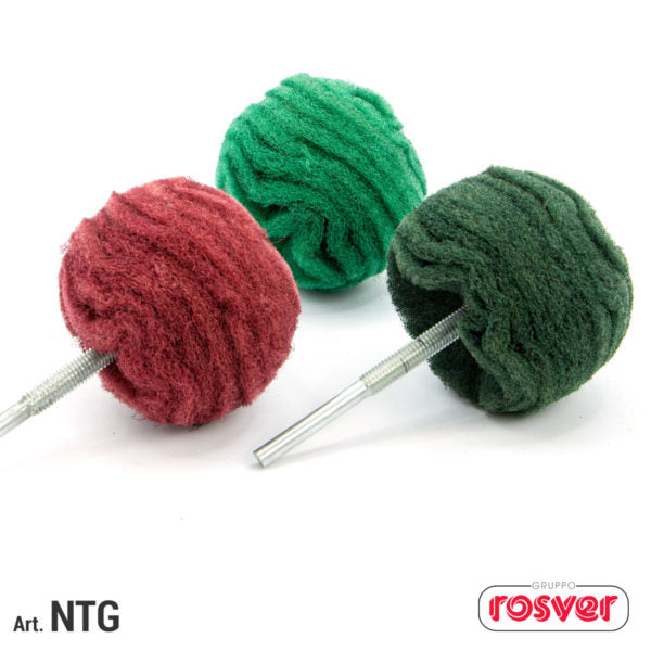 Fast Grinder (NTG) Nonwoven Balls with Long Stem