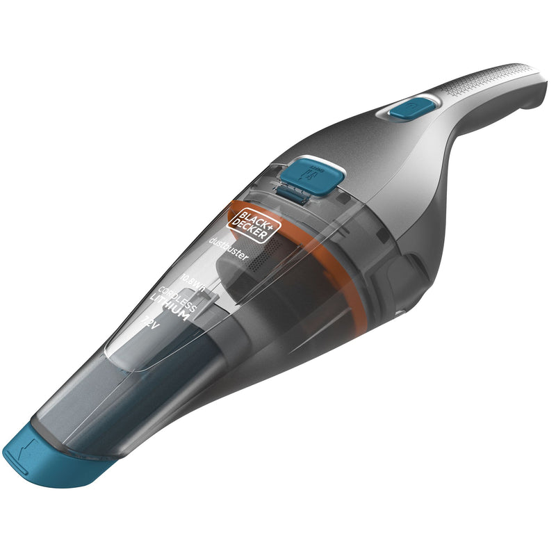 Black&Decker (NVC215WA-QW) Handheld vacuum cleaner with accessories. 7.2V power and 1.5Ah lithium battery.