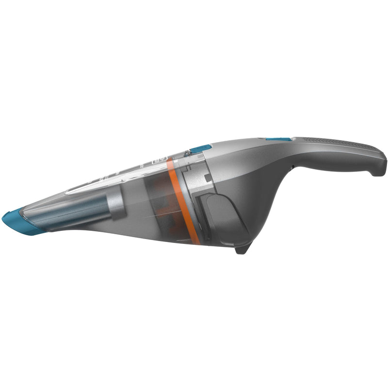 Black&Decker (NVC215WA-QW) Handheld vacuum cleaner with accessories. 7.2V power and 1.5Ah lithium battery.