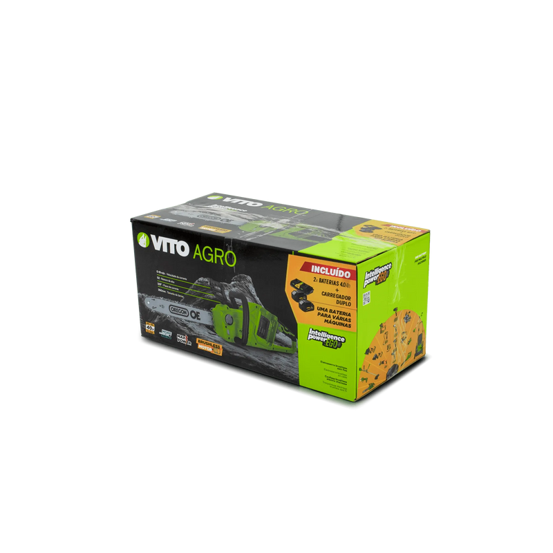 Vito (PACK3EGOGARDEN) Ego 40V Brushless Chainsaw, With 2 Batteries And Dual Charger