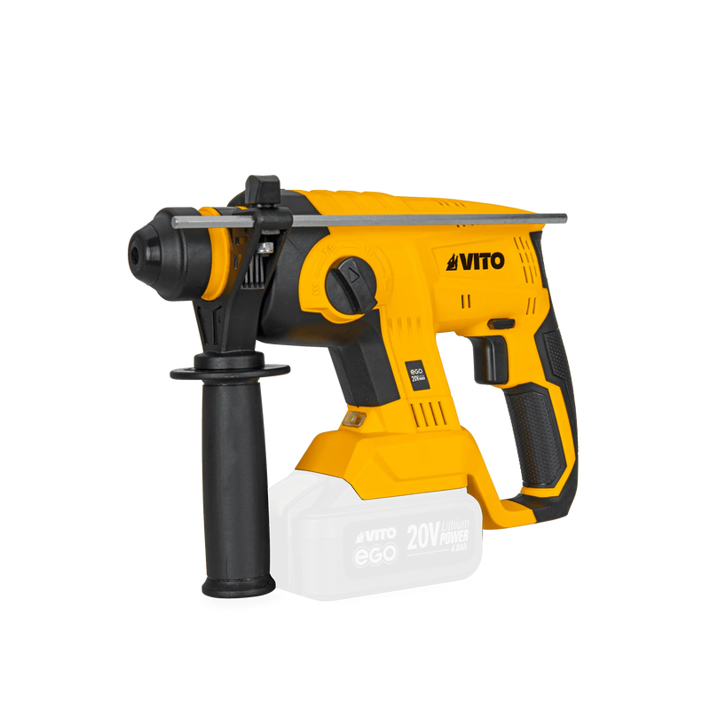 Vito (PACK3EGOPRO) Ego Pack Pro: Martillo rotativo, amoladora angular, cargador, 2 baterías y bolsa.