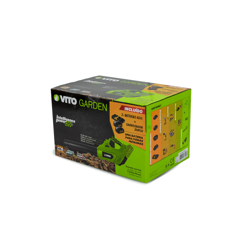 Vito (PACK4EGOGARDEN) Ego 40V Li Blower With 2 Batteries And Dual Charger