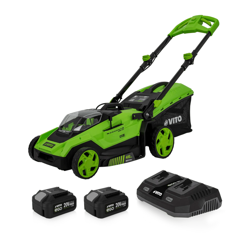 Corta-relva sem escovas Vito (PACK8EGOGARDEN) 400mm Ego 40V, 2 baterias e carregador