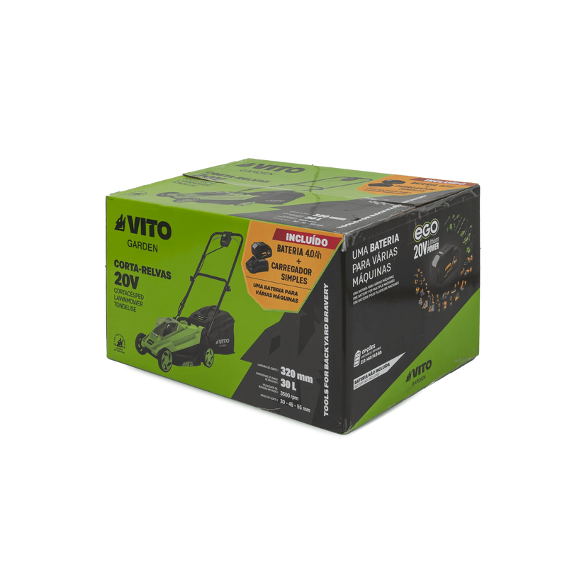 Corta-relva Vito (PACK9EGOGARDEN) 320mm Ego 20V, com bateria e carregador.